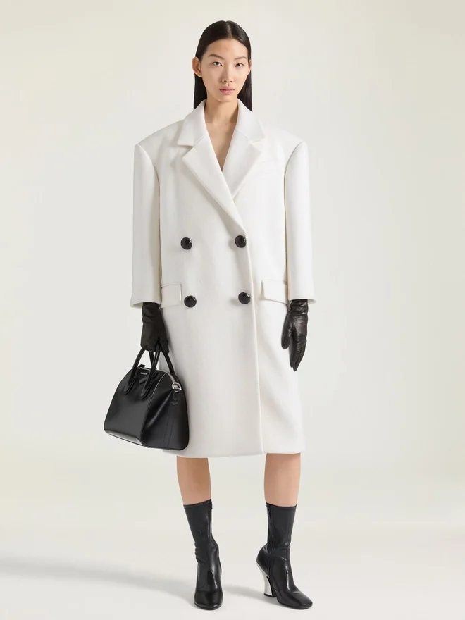 Double Breasted Coat in Wool Double Breasted Coat in Wool
