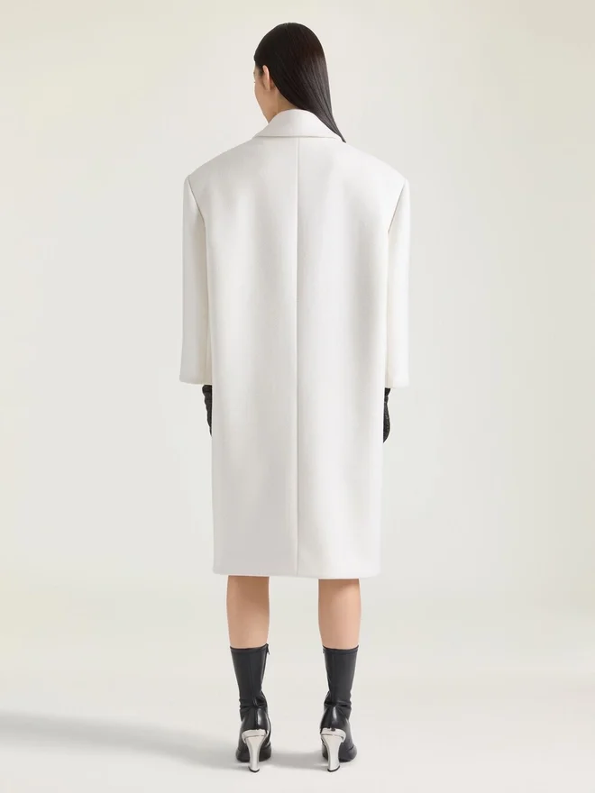 Double Breasted Coat in Wool Double Breasted Coat in Wool
