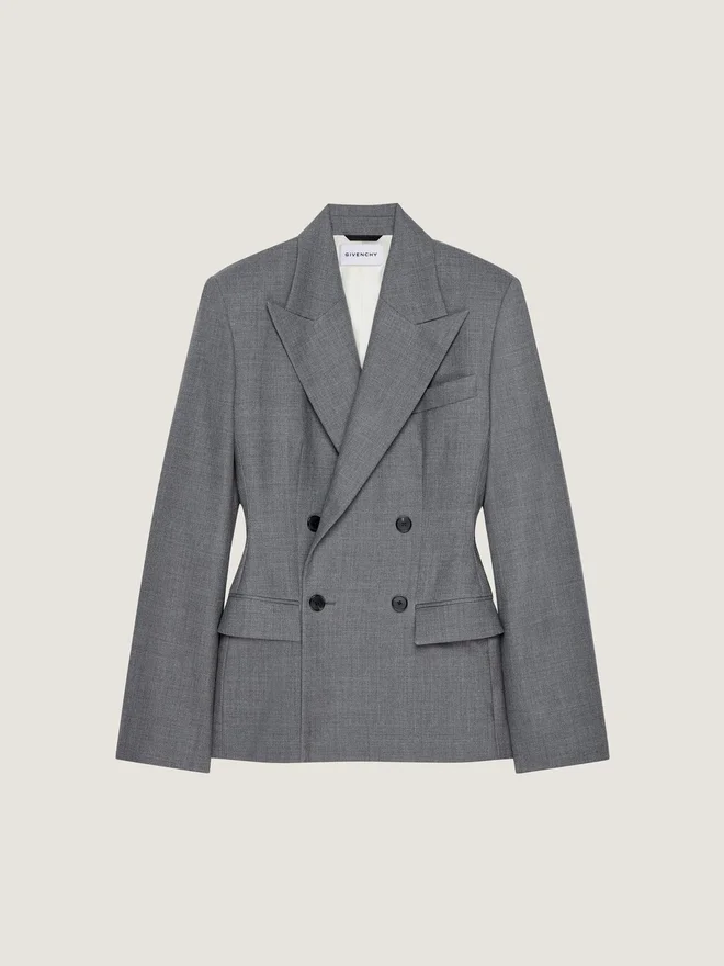 Double Breasted Jacket in Wool Double Breasted Jacket in Wool