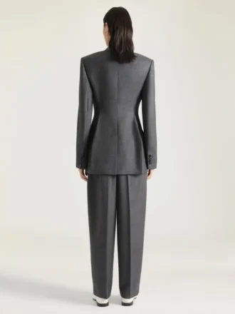 Double Pleat Pants in Wool