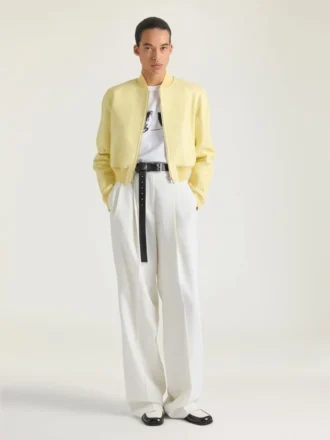 Double Pleat Pants in Wool and Mohair