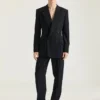 Doubled Breasted Jacket in Wool Twill