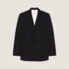 Doubled Breasted Jacket in Wool Twill
