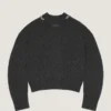 Embellished Couture Seam Cardigan in Alpaca and Yak Wool