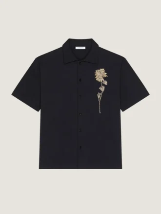 Embellished Shirt in Cotton Knit