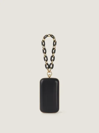 Evening Clutch in Nappa Leather with Chain