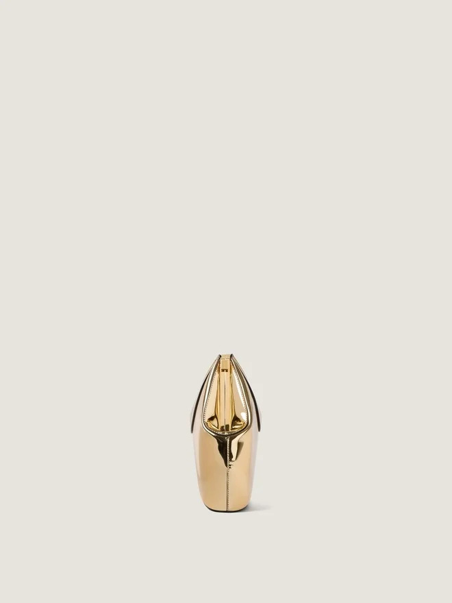 Facet Clutch in Mirror Effect Leather Facet Clutch in Mirror Effect Leather