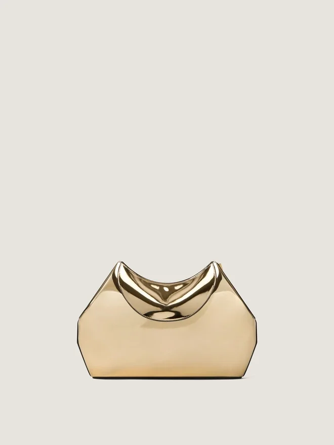 Facet Clutch in Mirror Effect Leather Facet Clutch in Mirror Effect Leather