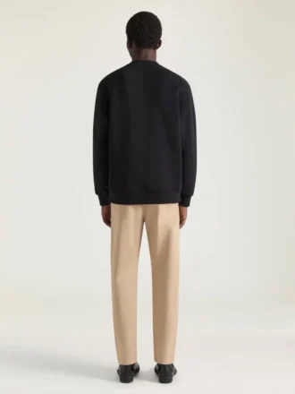 Sweatshirt in Fleece with Givenchy Paris Gros Grain