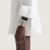Givenchy Tape Cuff in Metal and Enamel