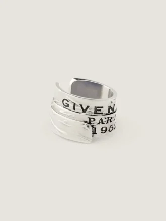 Givenchy Tape Earcuff in Metal and Enamel