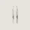 Givenchy Tape Earrings in Metal and Enamel