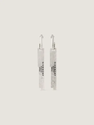 Givenchy Tape Earrings in Metal and Enamel