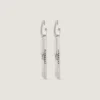 Givenchy Tape Earrings in Metal and Enamel