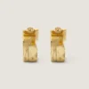 Givenchy Tape Earrings in Metal and Enamel