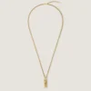 Givenchy Tape Necklace in Metal and Enamel