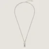 Givenchy Tape Necklace in Metal and Enamel