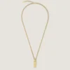 Givenchy Tape Necklace in Metal and Enamel