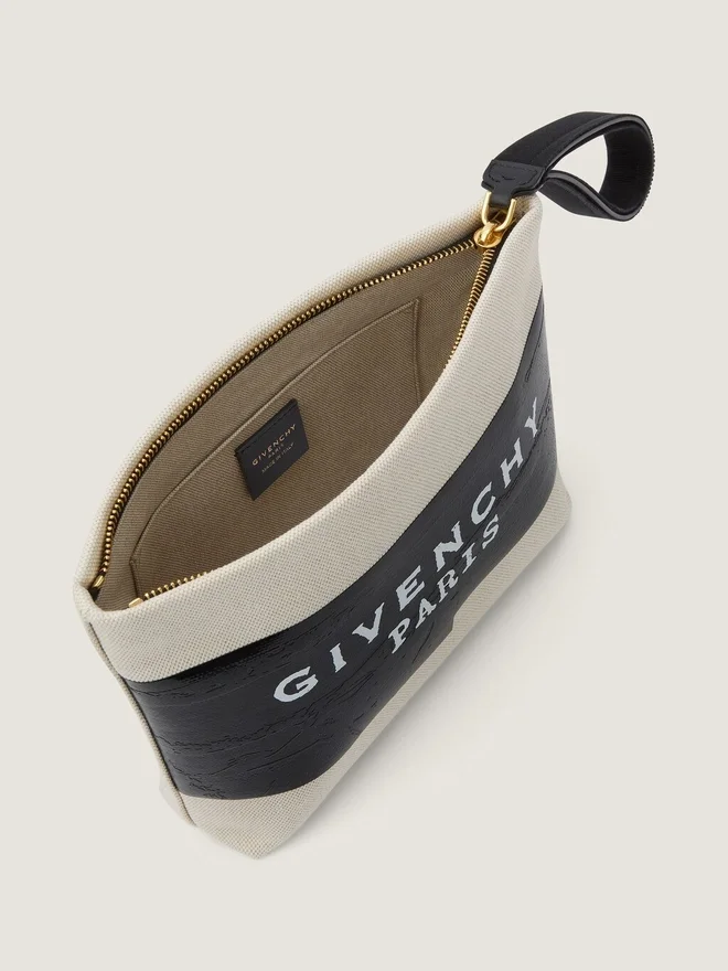 Givenchy Tape Pouch in Canvas Givenchy Tape Pouch in Canvas