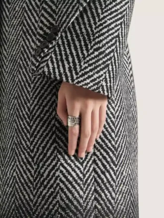 Givenchy Tape Ring in Metal and Enamel