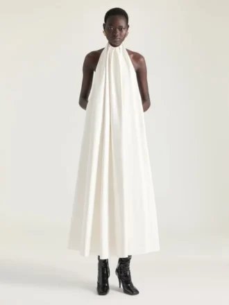 Halterneck Evening Dress in Leather