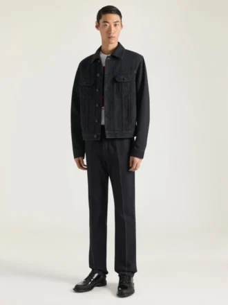 Straight Fit Jeans with Crease Effect