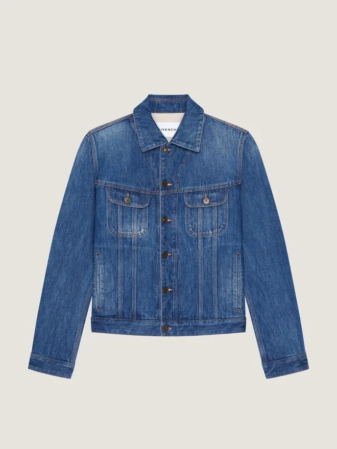Jacket in Medium Blue Denim Jacket in Medium Blue Denim