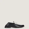 Label Loafers in Leather and Canvas