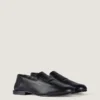 Label Loafers in Shiny Leather