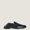 Label Loafers in Shiny Leather