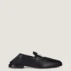 Label Loafers in Shiny Leather
