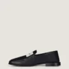 Label Loafers in Shiny Leather