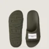 Label Slide Mules in Rubber