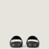 Label Slide Mules in Rubber