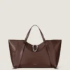 Large the Snatch Bag in Grained Leather