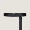 Long Belt in Grained Leather