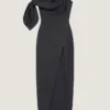 Long Bustier Dress in Wool with Bow Long Bustier Dress in Wool with Bow