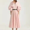 Long Circular Skirt in Poplin