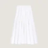 Long Circular Skirt in Poplin