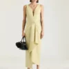 Long Wrapped Dress in Leather Long Wrapped Dress in Leather