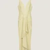 Long Wrapped Dress in Leather Long Wrapped Dress in Leather