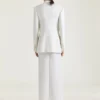 Long Wrapped Skirt in Wool and Mohair