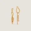 Lucky Charms Asymmetric Earrings in Metal