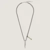 Lucky Charms Necklace in Leather and Metal