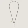 Lucky Charms Necklace in Leather and Metal