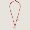 Lucky Charms Necklace in Silk and Metal