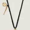 Lucky Charms Necklace in Silk and Metal