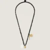 Lucky Charms Necklace in Silk, Metal and Enamel
