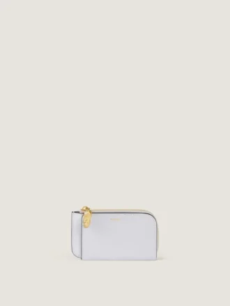 Lucky Charms Zipped Card Holder in Box Leather