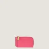 Lucky Charms Zipped Card Holder in Box Leather